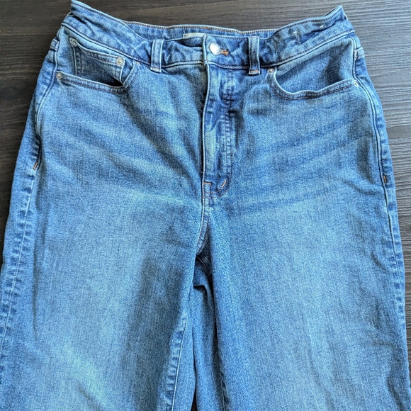 Madewell Curvy Flared Wide Leg Blue Jeans Size 29 - Picture 4 of 9